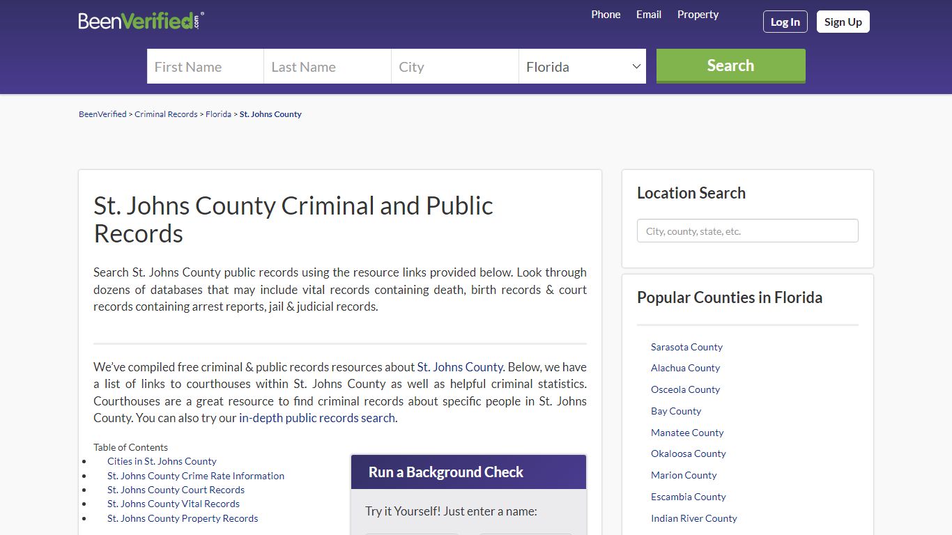 St. Johns County Arrest Records in FL - Court & Criminal ...